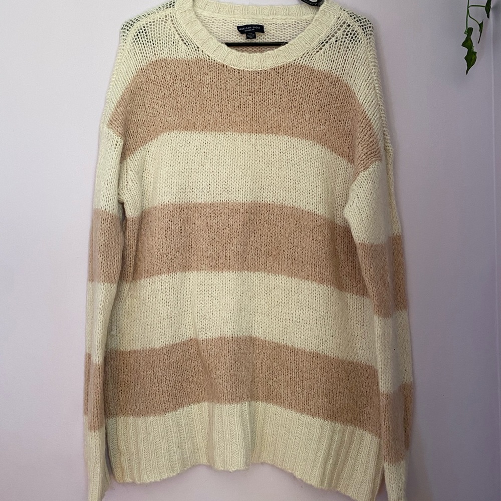 American Eagle Striped Oversized Women’s Sweater. BARELY WORN.